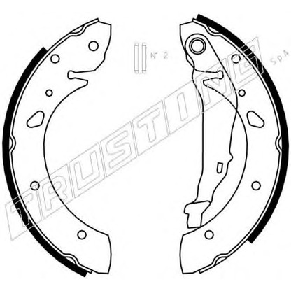 Photo Brake Shoe Set TRUSTING 115300