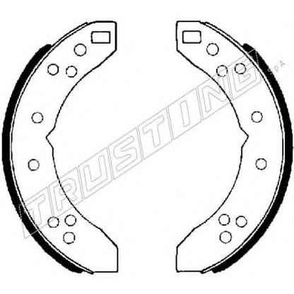 Photo Brake Shoe Set TRUSTING 118233