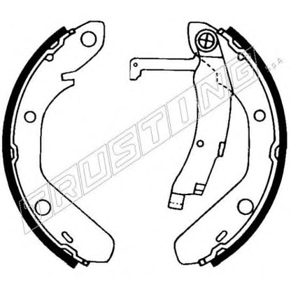 Zdjęcie Zesatw szczęk hamulcowych TRUSTING 124269