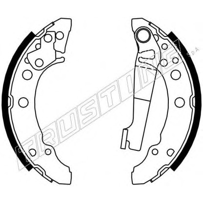 Photo Brake Shoe Set TRUSTING 124286