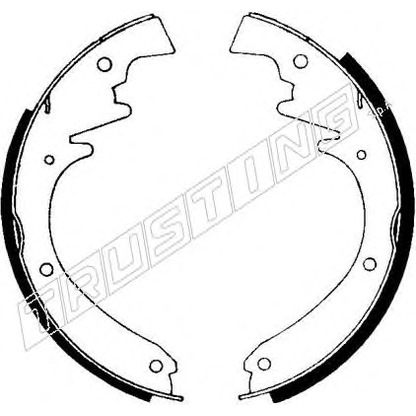 Photo Brake Shoe Set TRUSTING 127263