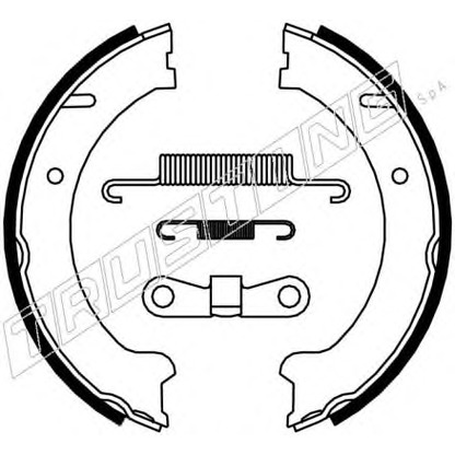 Photo Brake Shoe Set, parking brake TRUSTING 127274K