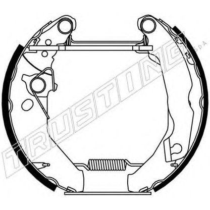 Photo Brake Shoe Set TRUSTING 6066