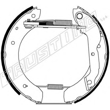 Photo Brake Shoe Set TRUSTING 6093