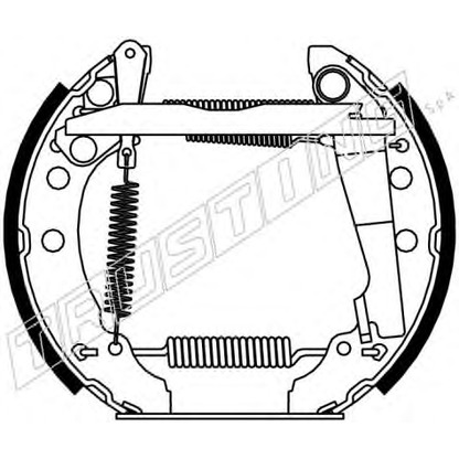 Foto Bremsbackensatz TRUSTING 6188