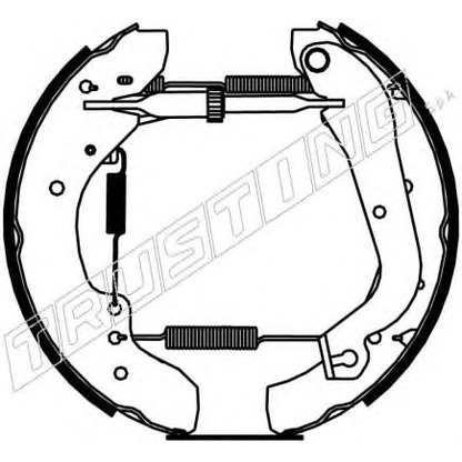 Foto Juego de zapatas de frenos TRUSTING 6202