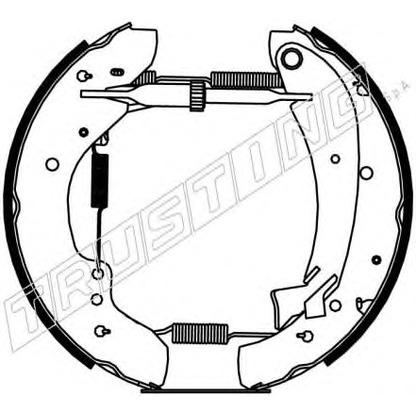 Photo Brake Shoe Set TRUSTING 6204