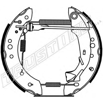 Foto Bremsensatz, Trommelbremse TRUSTING 6260