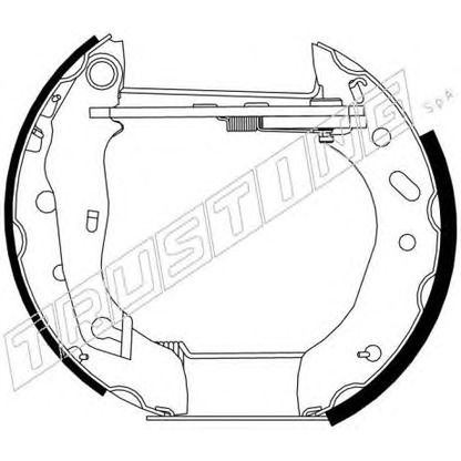Zdjęcie Zesatw szczęk hamulcowych TRUSTING 6269