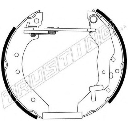 Zdjęcie Zesatw szczęk hamulcowych TRUSTING 6292