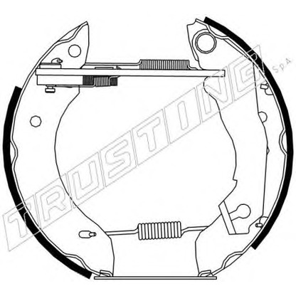 Photo Brake Shoe Set TRUSTING 6302