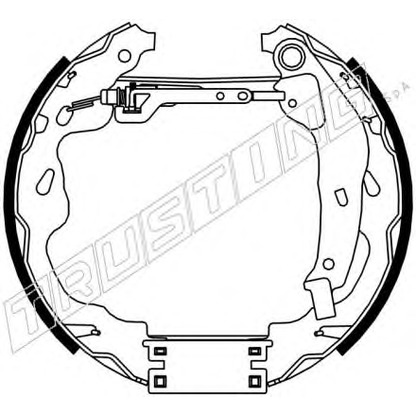 Foto Juego de zapatas de frenos TRUSTING 6309