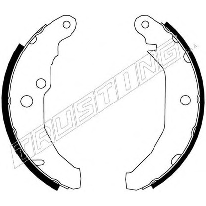 Photo Brake Shoe Set TRUSTING 7006