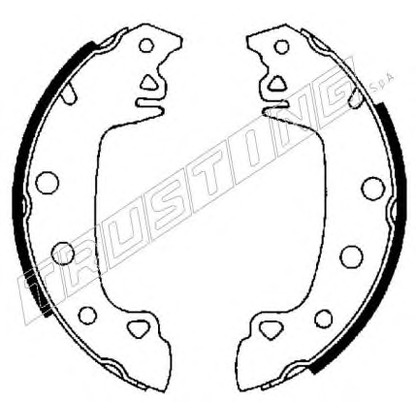 Photo Brake Shoe Set TRUSTING 7022