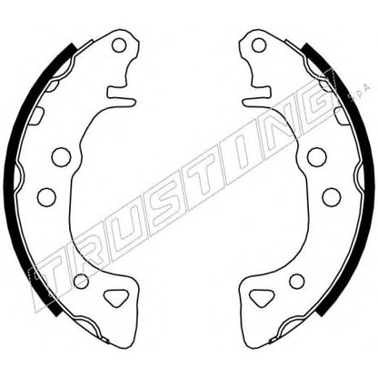 Photo Brake Shoe Set TRUSTING 7042