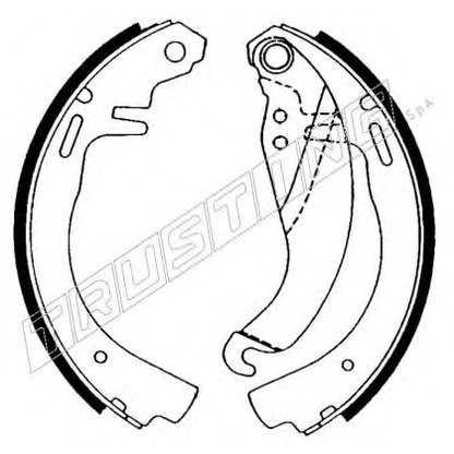 Photo Brake Shoe Set TRUSTING 7073