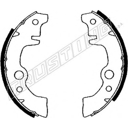 Photo Brake Shoe Set TRUSTING 7096