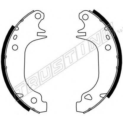 Photo Brake Pad Set, disc brake TRUSTING 7110