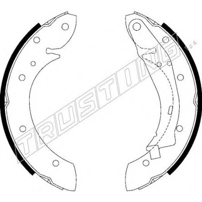 Photo Brake Shoe Set TRUSTING 7178