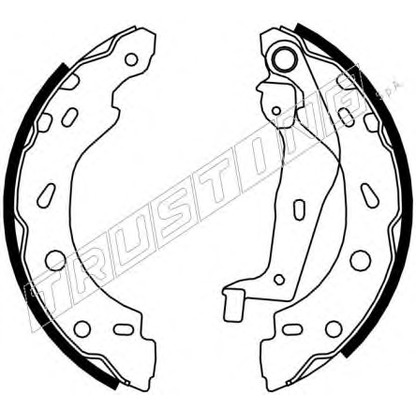 Photo Brake Shoe Set TRUSTING 7186