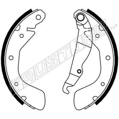 Photo Brake Shoe Set TRUSTING 7231