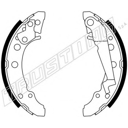 Фото Комплект тормозных колодок, дисковый тормоз TRUSTING 7300