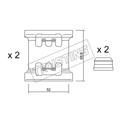 Foto Kit accessori, Pastiglia freno TRUSTING KIT065