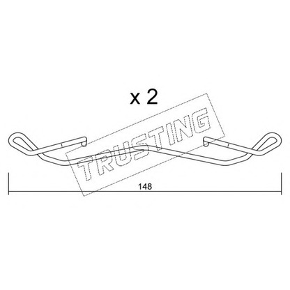 Photo Accessory Kit, disc brake pads TRUSTING KIT100