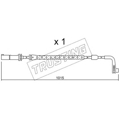 Фото Сигнализатор, износ тормозных колодок TRUSTING SU221
