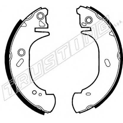 Photo Brake Pad Set, disc brake TRUSTING 7340