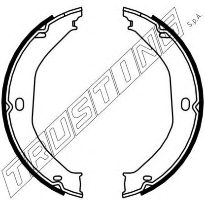 Zdjęcie Zesatw szczęk hamulcowych, hamulec postojowy TRUSTING 088235