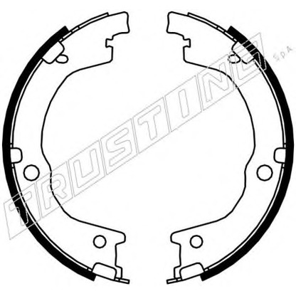 Photo Brake Shoe Set, parking brake TRUSTING 049165