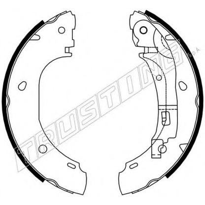 Photo Brake Shoe Set TRUSTING 7386