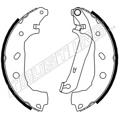 Photo Brake Shoe Set TRUSTING 7393