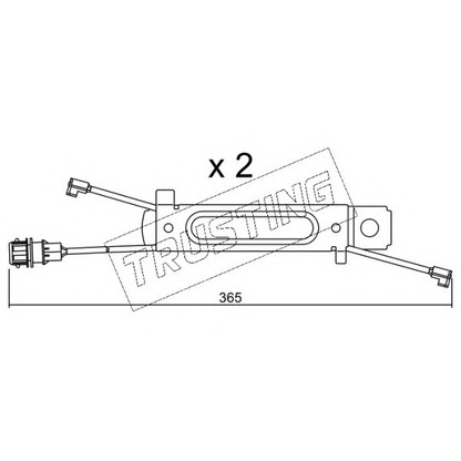 Фото Сигнализатор, износ тормозных колодок TRUSTING SU245K