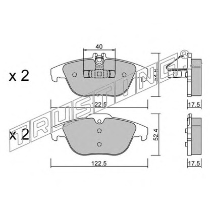 Foto Kit pastiglie freno, Freno a disco TRUSTING 6822