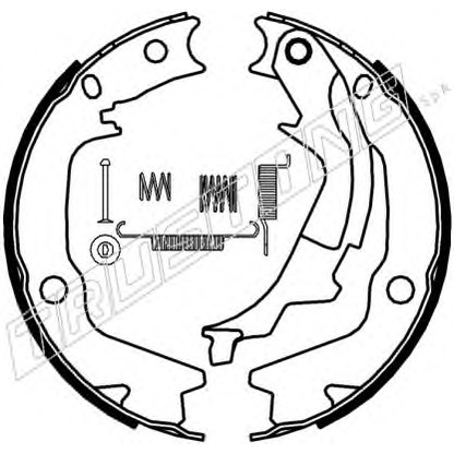 Photo Brake Shoe Set TRUSTING 046222K