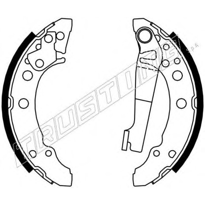 Photo Brake Pad Set, disc brake TRUSTING 7430