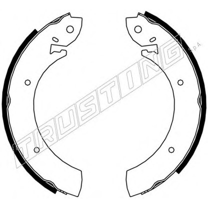 Photo Brake Shoe Set TRUSTING 7434