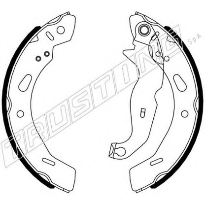 Photo Brake Shoe Set TRUSTING 040162