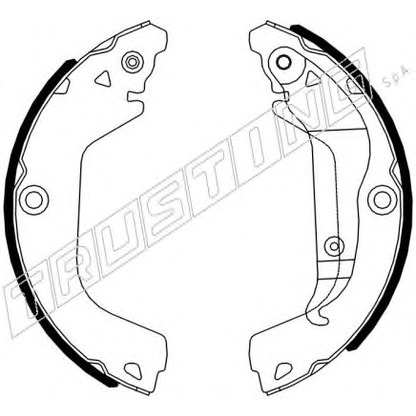 Photo Brake Shoe Set TRUSTING 027009