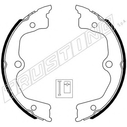 Photo Brake Shoe Set, parking brake TRUSTING 044030