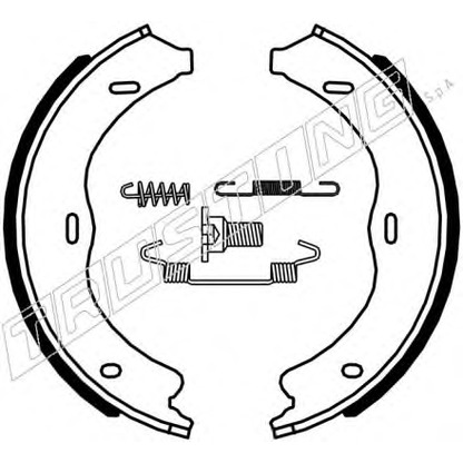 Photo Brake Shoe Set, parking brake TRUSTING 052138K