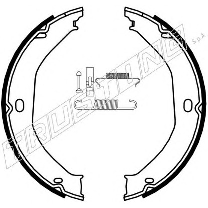 Photo Brake Shoe Set, parking brake TRUSTING 088235K