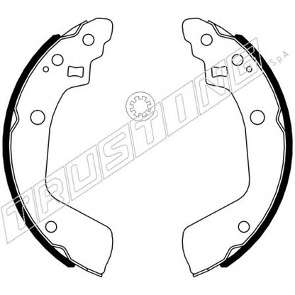 Photo Brake Shoe Set TRUSTING 111254