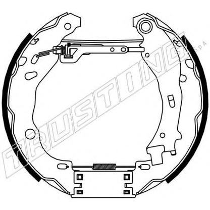 Photo Brake Shoe Set TRUSTING 6472