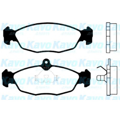 Photo Brake Pad Set, disc brake KAVO PARTS BP1002