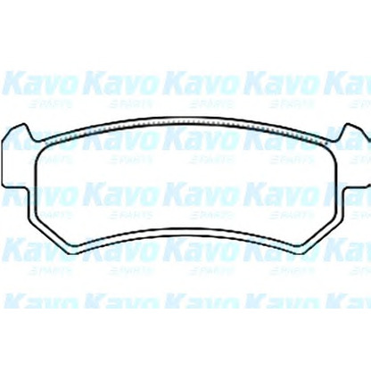 Foto Kit pastiglie freno, Freno a disco KAVO PARTS BP1010