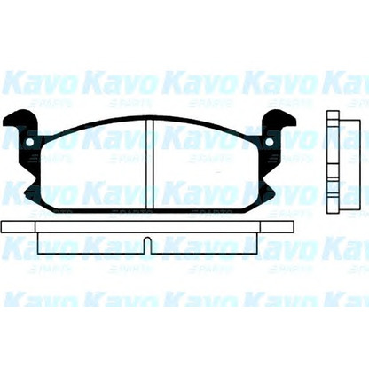 Photo Kit de plaquettes de frein, frein à disque KAVO PARTS BP1500