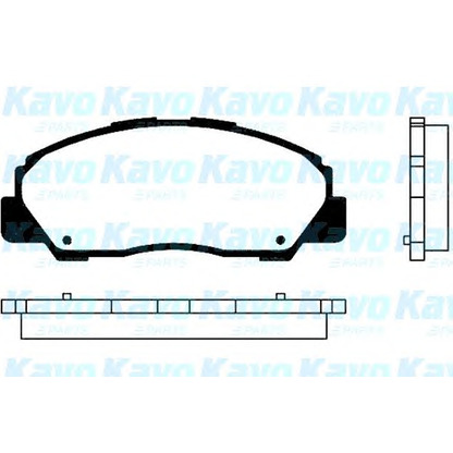 Photo Kit de plaquettes de frein, frein à disque KAVO PARTS BP1506